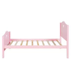 Lit plateforme double en bois avec tête et pied de lit Whisen Morden Design