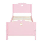 Lit plateforme double en bois avec tête et pied de lit Whisen Morden Design