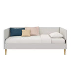 DHP Alicent Upholstered Light Gray Daybed