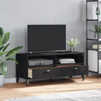vidaXL Meuble TV Console Multimédia Centre de Divertissement Bois Massif Pin