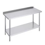 VEVOR 24 x 60 x 36 Inch Stainless Steel Work Table,Commercial Food Prep Worktable Heavy Duty Prep Worktable,Metal Work Table with Adjustable Height