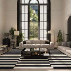 Famapy Table basse moderne en marbre noir - motif avec tiroirs de rangement et étagères ouvertes pour salon