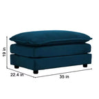Ensemble de 4 pièces : Canapé 2 places capitonné et 2 poufs, Causeuse.