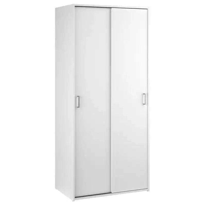 Tvilum, Space Wardrobe with 2 Sliding Doors, White