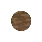 Table basse ronde bicolore Ashley Kraeburn Signature Design avec roulettes, marron