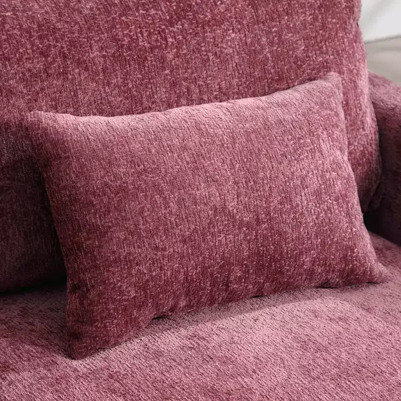 Canapé deux places en tissu chenille vintage du milieu du siècle, canapé rembourré deux places pour salon, canapé avec pieds en bois marron pour chambre à coucher
