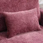 Canapé deux places en tissu chenille vintage du milieu du siècle, canapé rembourré deux places pour salon, canapé avec pieds en bois marron pour chambre à coucher