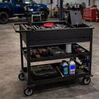 Chariot d'atelier Montezuma 40 avec support pour outils électriques