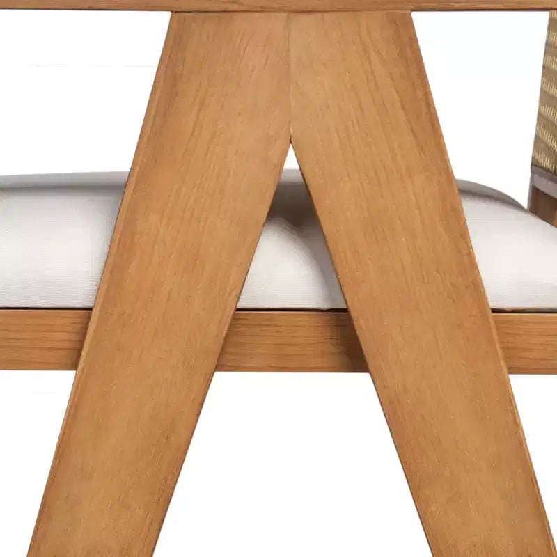 Christopher Knight Home Kelsey Tabourets de bar rembourrés minimalistes modernes en bois d'hévéa et rotin (Lot de 2)