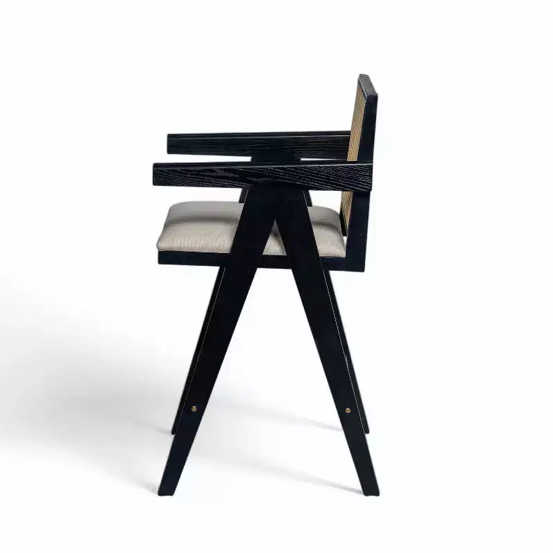 Christopher Knight Home Kelsey Tabourets de bar rembourrés minimalistes modernes en bois d'hévéa et rotin (Lot de 2)