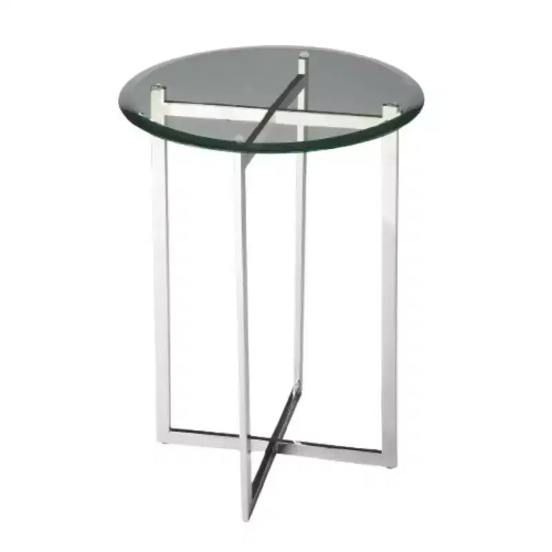 HomeRoots 24 Natural Distressed Solid Wood Square End Table