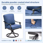 Fauteuil de salle à manger EROMMY avec coussin