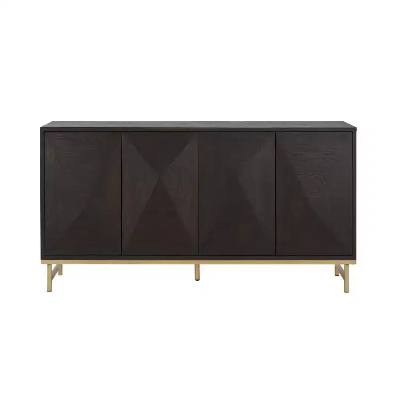 Christopher Knight Home Tamid – Buffet moderne large fait à la main avec étagères réglables