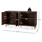 Christopher Knight Home Tamid – Buffet moderne large fait à la main avec étagères réglables
