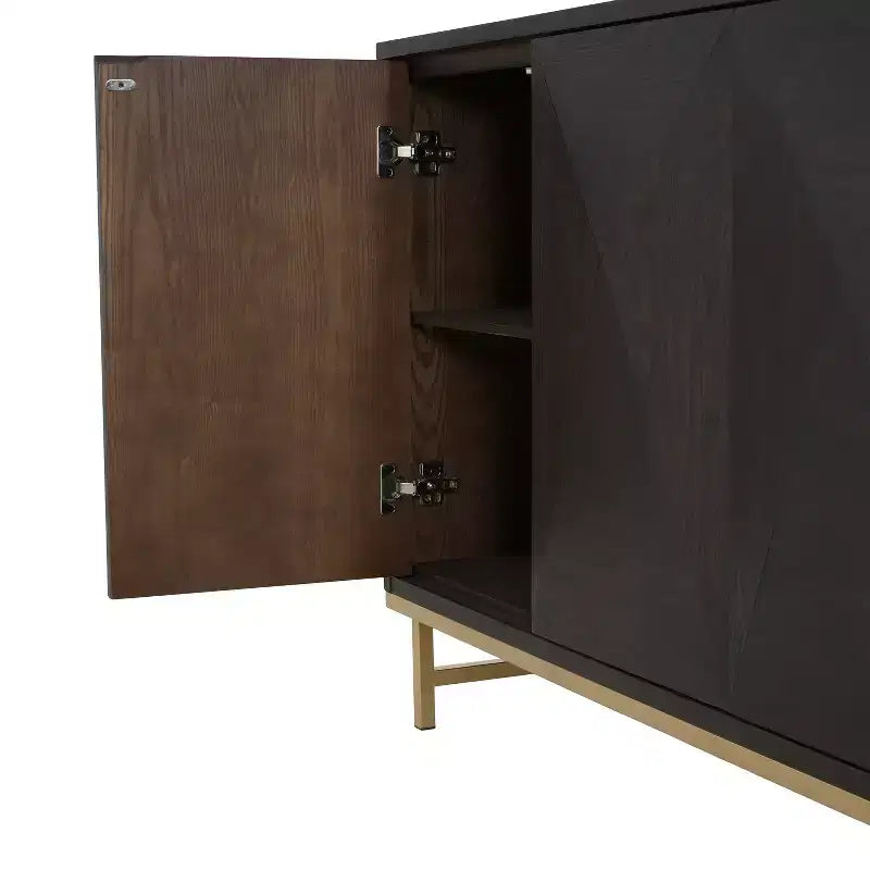 Christopher Knight Home Tamid – Buffet moderne large fait à la main avec étagères réglables