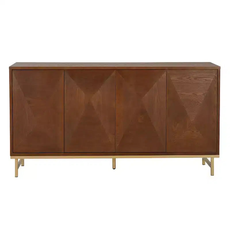Christopher Knight Home Tamid – Buffet moderne large fait à la main avec étagères réglables