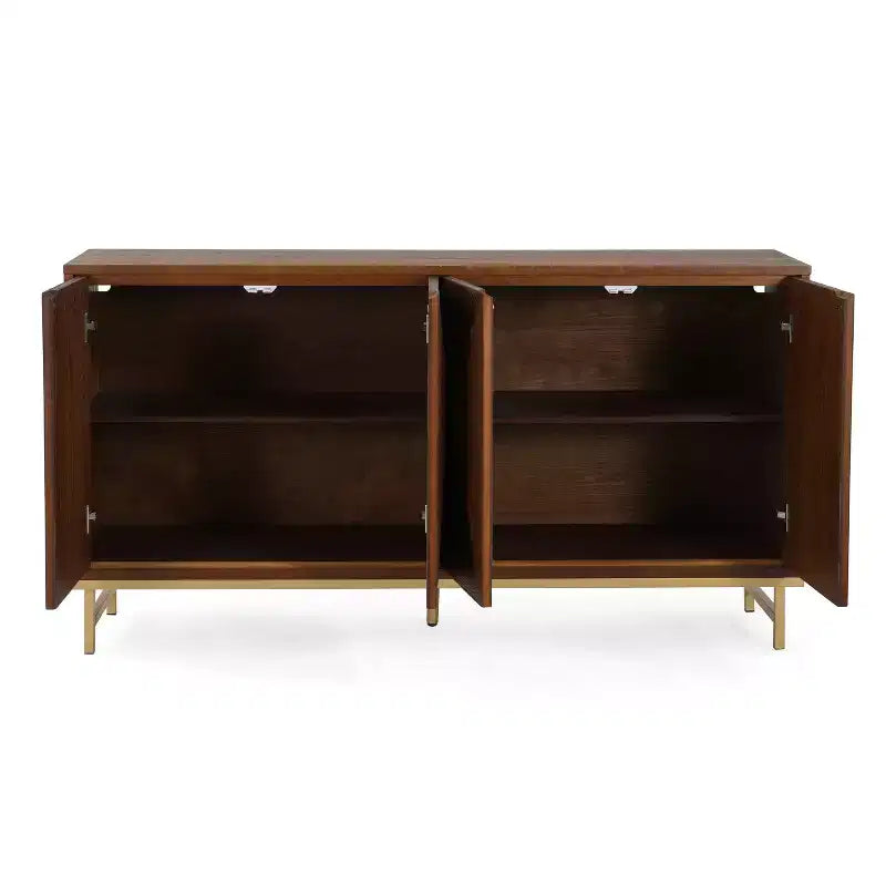 Christopher Knight Home Tamid – Buffet moderne large fait à la main avec étagères réglables