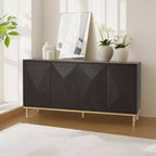 Christopher Knight Home Tamid – Buffet moderne large fait à la main avec étagères réglables