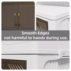 Lot de 2 armoires de rangement transparentes en plastique de 80 cm de large : empilables, pliables, à façade ouverte – Idéales pour l'organisation de placards