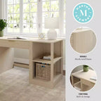 Bureau modulaire Martha Stewart Kayden avec tiroir simple et deux étagères à 2 niveaux