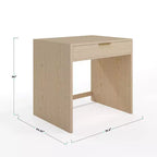 Bureau modulaire Martha Stewart Kayden avec tiroir simple et deux étagères à 2 niveaux