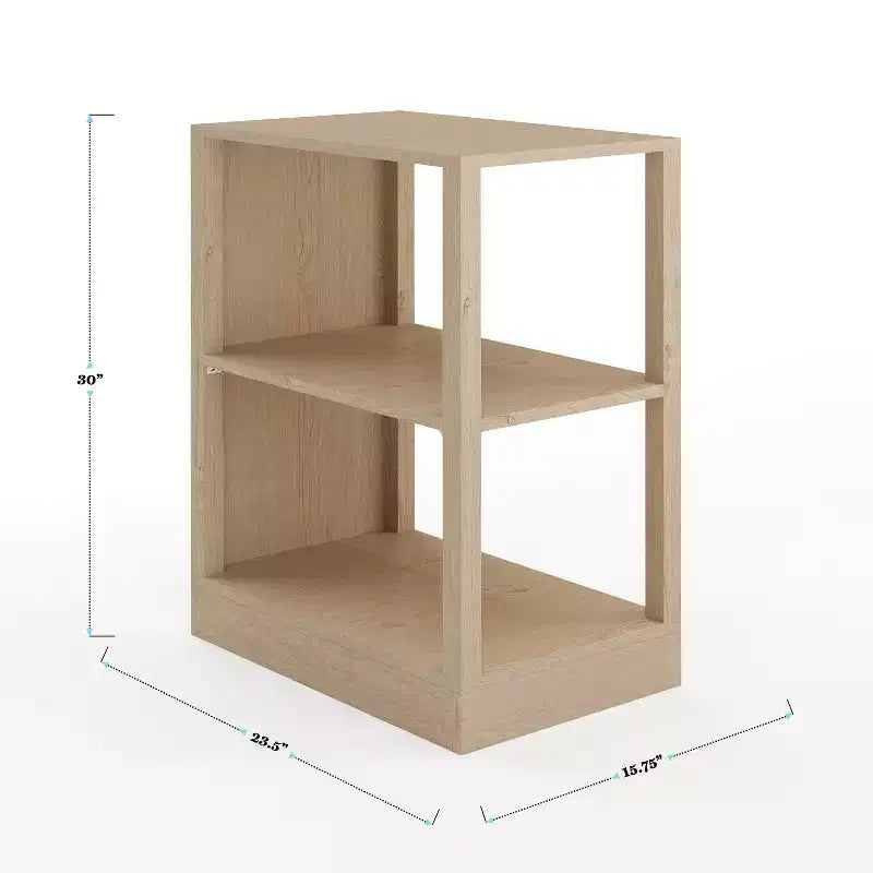 Bureau modulaire Martha Stewart Kayden avec tiroir simple et deux étagères à 2 niveaux