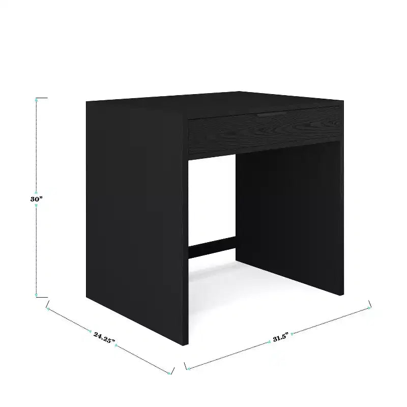 Bureau modulaire Martha Stewart Kayden avec tiroir simple et deux étagères à 2 niveaux