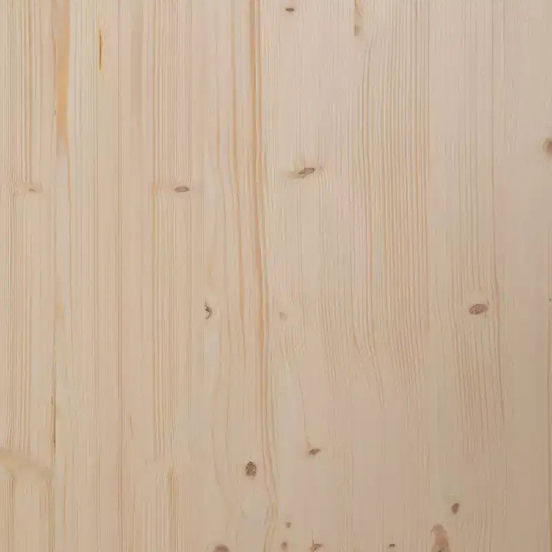 Bibliothèque ouverte en bois Buzz & Bloom avec dessus arrondi couvert, 4 étagères et pieds cylindriques