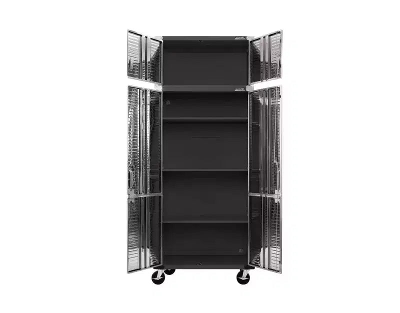 Seville Classics Ensemble de 2 armoires de rangement UltraHD, 36 x 18 x 90,5