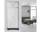 Seville Classics Ensemble de 2 armoires de rangement UltraHD, 36 x 18 x 90,5