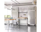 Seville Classics Ensemble de 2 armoires de rangement UltraHD, 36 x 18 x 90,5