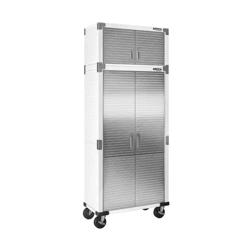 Seville Classics Ensemble de 2 armoires de rangement UltraHD, 36 x 18 x 90,5