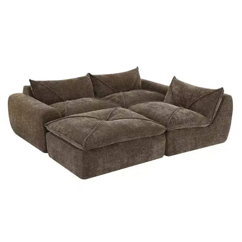 Canapé-lit modulaire Whisen 116 places, en mousse, sans danger pour les personnes âgées/bébés, aucun assemblage requis, combinaison libre.