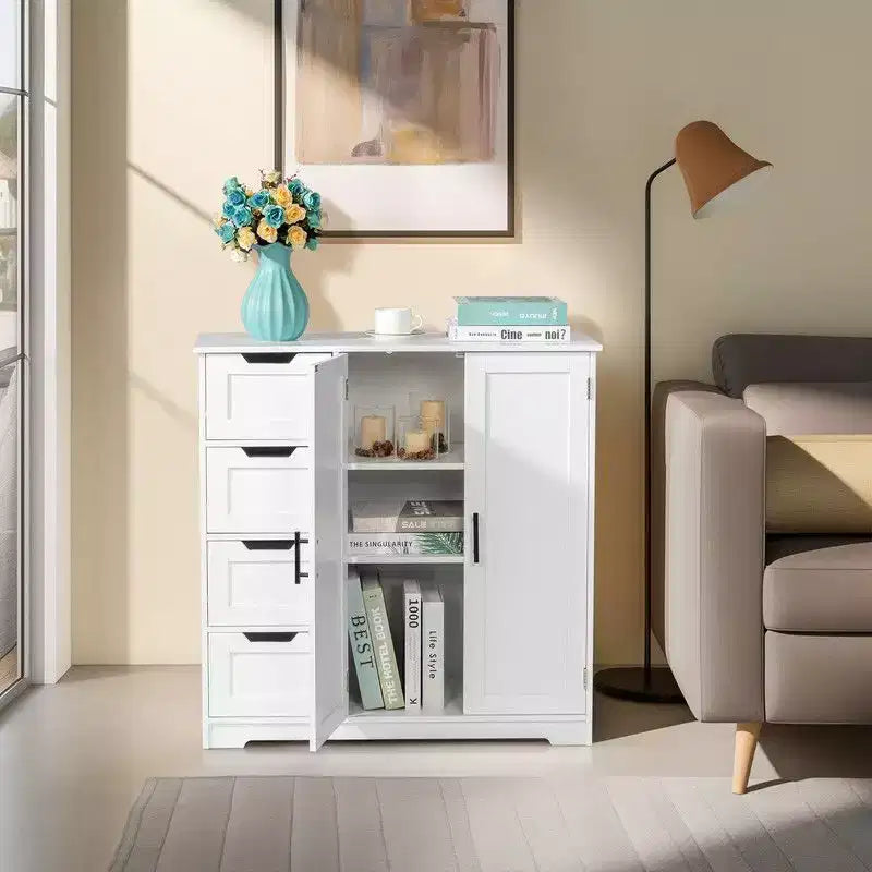 Karl Home | Freestanding Bathroom Cabinet White