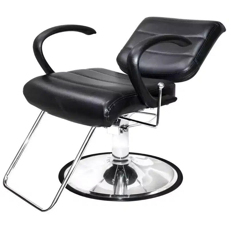 Chaises de salon PureSana Chromium (Paquet de 2), siège pivotant à 360 degrés, Kyler, Noir