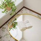 Miroir de sol surdimensionné BEAUTYPEAK 34 X 76, miroir pleine longueur arqué
