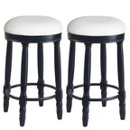Lot de 2 tabourets de bar Vatros Tabourets de comptoir de 66 cm Tabouret de bar pivotant à 360°