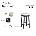 Lot de 2 tabourets de bar Vatros Tabourets de comptoir de 66 cm Tabouret de bar pivotant à 360°