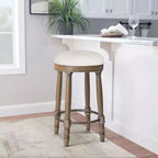 Lot de 2 tabourets de bar Vatros Tabourets de comptoir de 66 cm Tabouret de bar pivotant à 360°