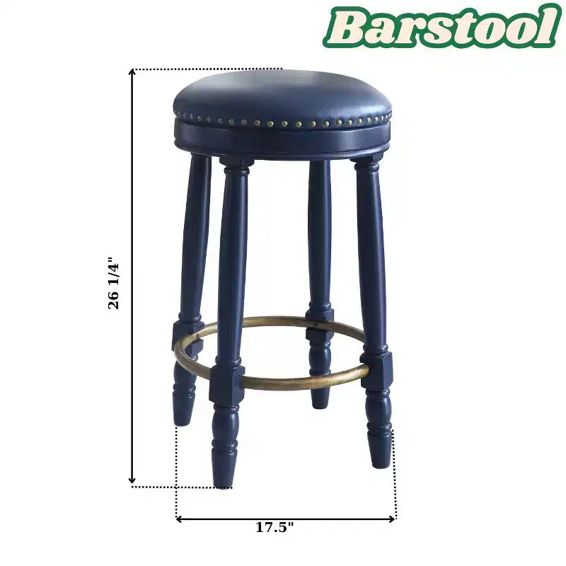 Lot de 2 tabourets de bar Vatros Tabourets de comptoir de 66 cm Tabouret de bar pivotant à 360°