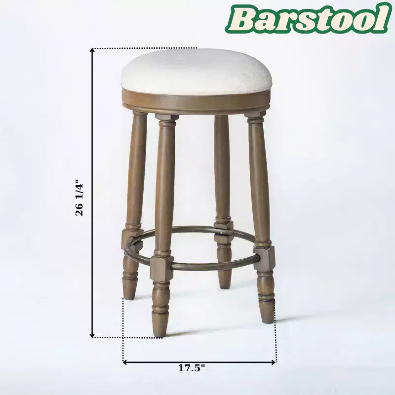 Lot de 2 tabourets de bar Vatros Tabourets de comptoir de 66 cm Tabouret de bar pivotant à 360°