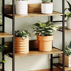 Étagère 5 niveaux avec 14 compartiments de présentation, grande étagère industrielle ouverte, rangement rustique, salon, chambre à coucher, bureau et salle d'étude