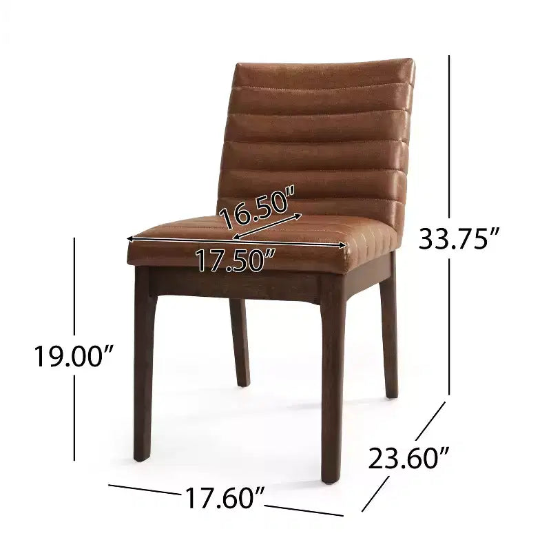 Ensemble de salle à manger rembourré 7 pièces en bois d'hévéa de style milieu de siècle Latisha de Christopher Knight Home