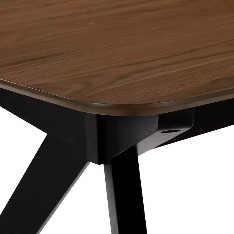 Ensemble de salle à manger rembourré 7 pièces en bois d'hévéa de style milieu de siècle Latisha de Christopher Knight Home