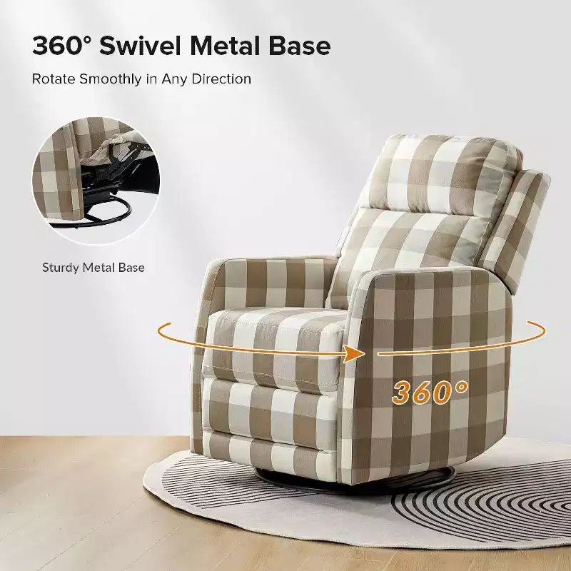 Fauteuil inclinable pivotant en polyester ElenaModern Living Design
