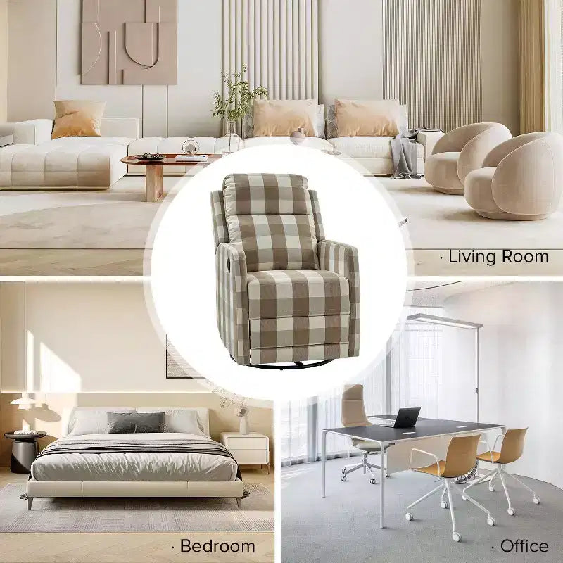 Fauteuil inclinable pivotant en polyester ElenaModern Living Design