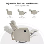 Fauteuil inclinable pivotant en polyester ElenaModern Living Design