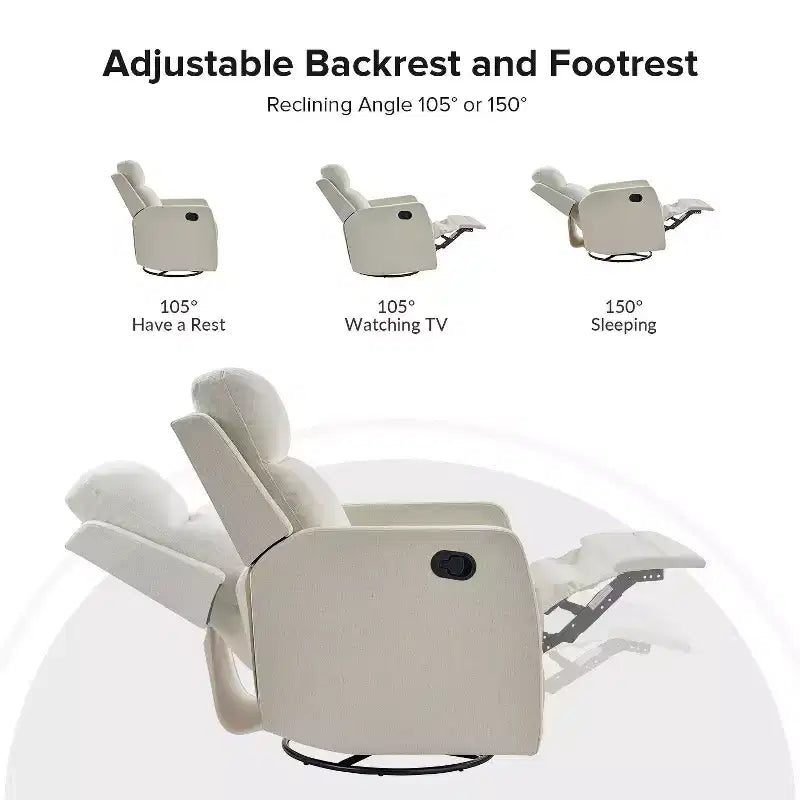 Fauteuil inclinable pivotant en polyester ElenaModern Living Design