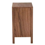 Table de chevet bohème en bois Satoshi de GDFStudio avec étagère et porte en cordage