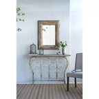 Miroir mural rectangulaire de 30 x 39 pouces avec cadre en bois vieilli